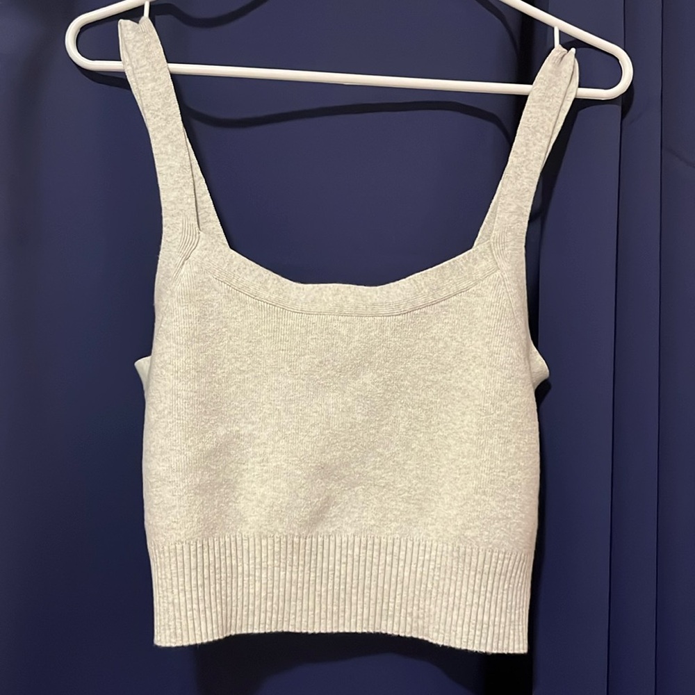 Everlane crop sweater tank
